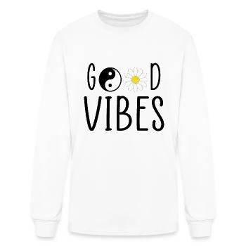 good vibes - Men's Long Sleeve T-Shirt - white - Front