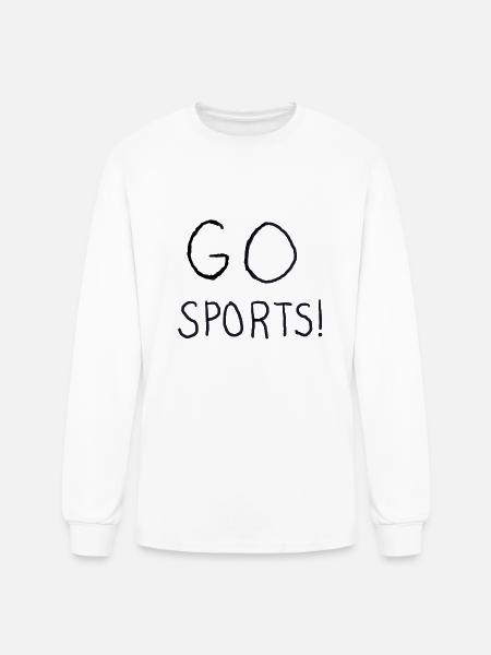 Go Sports! - Men's Long Sleeve T-Shirt - white