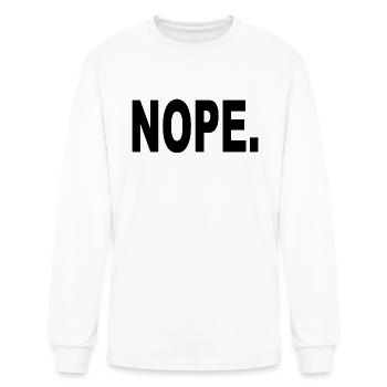 Nope. - Men's Long Sleeve T-Shirt - white - Front
