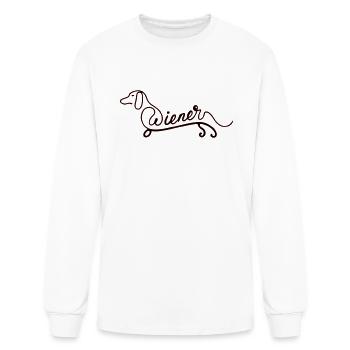 wiener - Men's Long Sleeve T-Shirt - white - Front