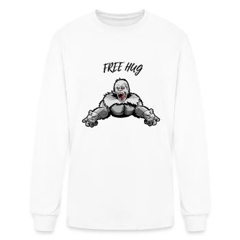 FREE HUG - Men's Long Sleeve T-Shirt - white - Front