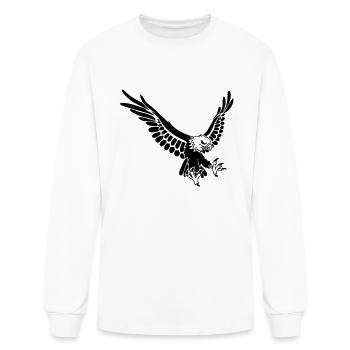 eagle - Men's Long Sleeve T-Shirt - white - Front