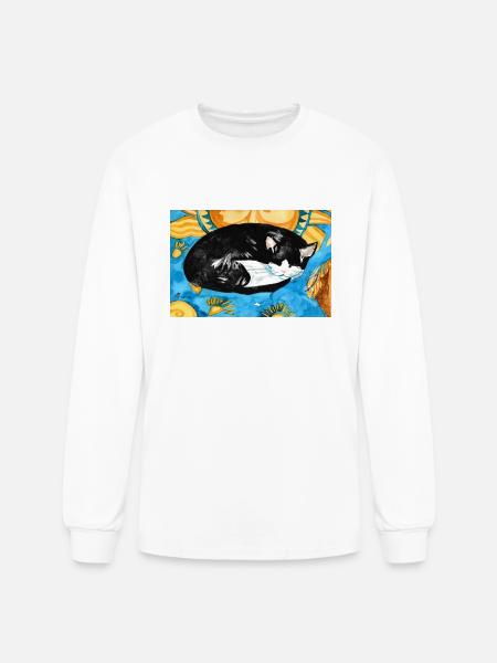 Boris - Men's Long Sleeve T-Shirt - white