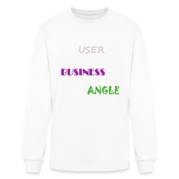 User Business Angle - Men's Long Sleeve T-Shirt - white - Front