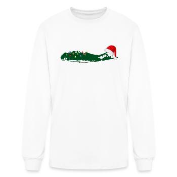 Christmas Holiday on Long Island Festive - Men's Long Sleeve T-Shirt - white - Front