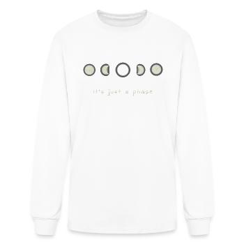 Its Just A Phase Lunar Moon - Men's Long Sleeve T-Shirt - white - Front