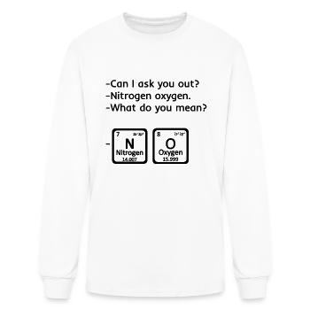 Nitrogen Oxygen - Men's Long Sleeve T-Shirt - white - Front