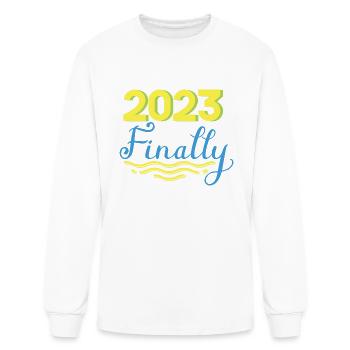 DESIGN2023 Finally boy - Men's Long Sleeve T-Shirt - white - Front