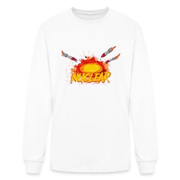 Nuclear Explosion - Men's Long Sleeve T-Shirt - white - Front