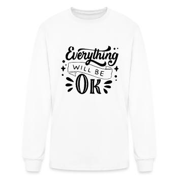 OK - Men's Long Sleeve T-Shirt - white - Front