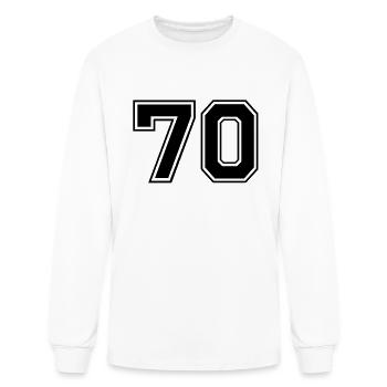 70 - Men's Long Sleeve T-Shirt - white - Front