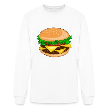 hamburger - Men's Long Sleeve T-Shirt - white - Front
