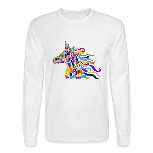 Unicorn Art Deco - Men's Long Sleeve T-Shirt