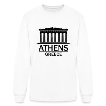 athens greece - Men's Long Sleeve T-Shirt - white - Front