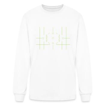 Information displayed in Dslr camera viewfinder - Men's Long Sleeve T-Shirt - white - Front