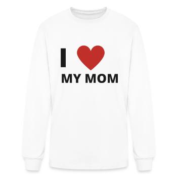 i love my mom - Men's Long Sleeve T-Shirt - white - Front