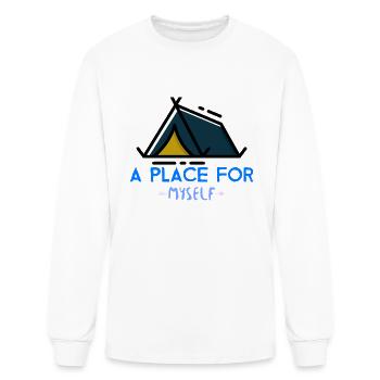 A PLACE FOR MYSELF - Men's Long Sleeve T-Shirt - white - Front