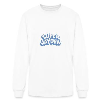 Super Jayden retro aesthetic music - Men's Long Sleeve T-Shirt - white - Front