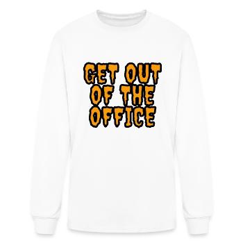 Get Out Of The Office - Men's Long Sleeve T-Shirt - white - Front