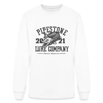 Pipestone Lure Company - Men's Long Sleeve T-Shirt - white - Front