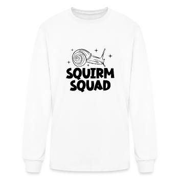 Squirm squad funny slug snail - Men's Long Sleeve T-Shirt - white - Front