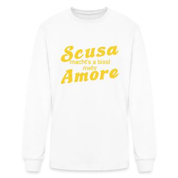 Bavarian Italian quote - Men's Long Sleeve T-Shirt - white - Front