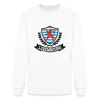 Luxembourg - Men's Long Sleeve T-Shirt - white - Front
