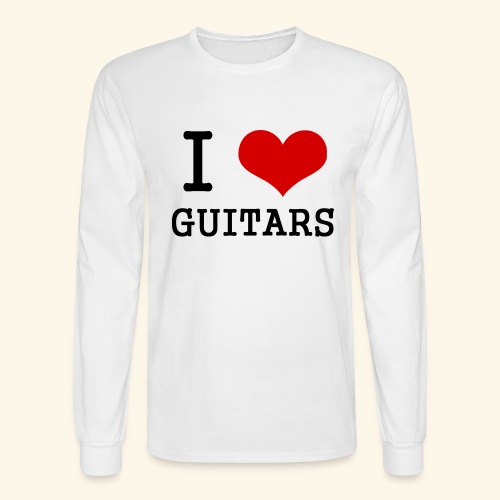I love guitars - Men's Long Sleeve T-Shirt