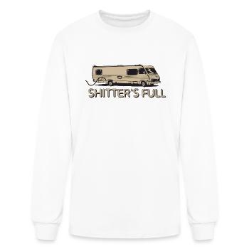 SHITTERS FULL - Men's Long Sleeve T-Shirt - white - Front