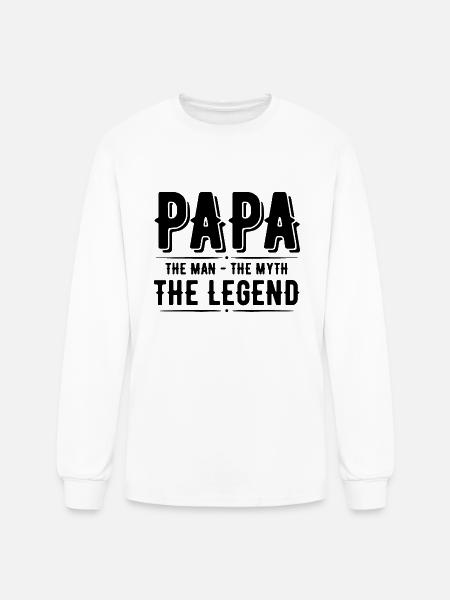 papa - Men's Long Sleeve T-Shirt - white