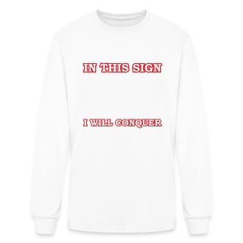 Crusader Cross Of Jerusalem Knights Templar - Men's Long Sleeve T-Shirt - white - Front