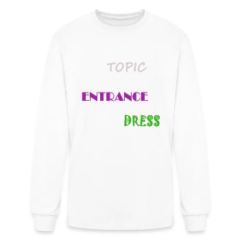 TOPIC ENTRANCE DRESS - Men's Long Sleeve T-Shirt - white - Front