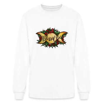 Bénie soit la Triple Lune - T-shirt à manches longues Homme - blanc - Devant