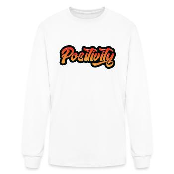 Positivity - Men's Long Sleeve T-Shirt - white - Front