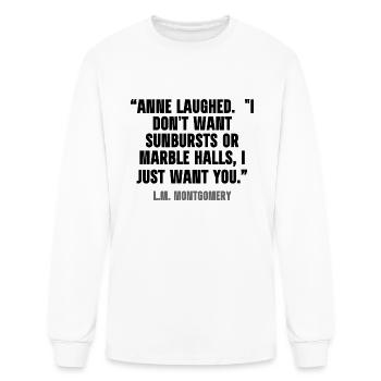 Anne laughed. - Men's Long Sleeve T-Shirt - white - Front