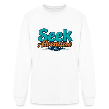 Seek Adventure - Men's Long Sleeve T-Shirt - white - Front
