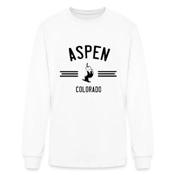 Aspen Colorado - Men's Long Sleeve T-Shirt - white - Front