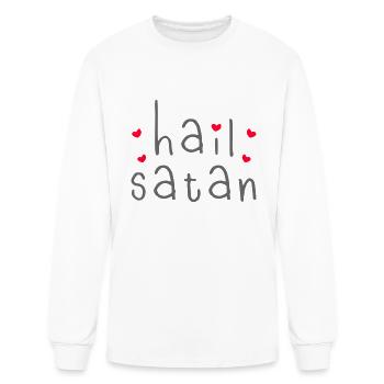 Hail Satan - Men's Long Sleeve T-Shirt - white - Front