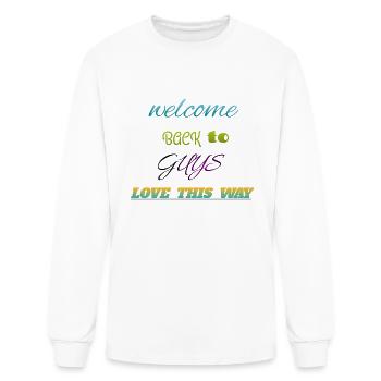 Bienvenue - T-shirt à manches longues Homme - blanc - Devant