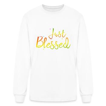 Just blessed - Men's Long Sleeve T-Shirt - white - Front