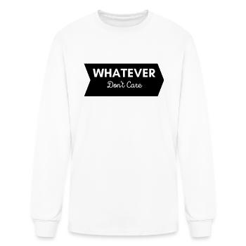 WHATEVER - Men's Long Sleeve T-Shirt - white - Front