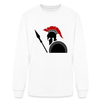 Spartan Warrior - Men's Long Sleeve T-Shirt - white - Front