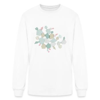 Abstract Cactus - Men's Long Sleeve T-Shirt - white - Front
