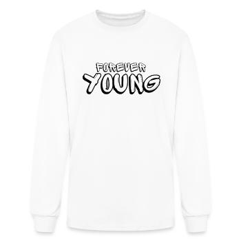 Forever young . - Men's Long Sleeve T-Shirt - white - Front