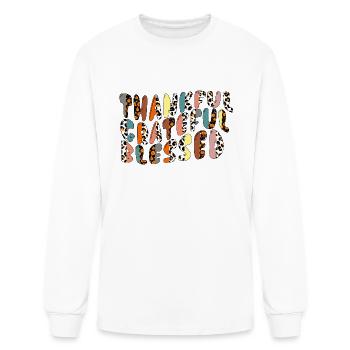 RECONNAISSANT RECONNAISSANT BIENHEUREUX - T-shirt à manches longues Homme - blanc - Devant