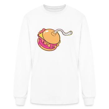 Burger Bomb - Men's Long Sleeve T-Shirt - white - Front