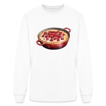 Classic French Cherry Clafoutis - Men's Long Sleeve T-Shirt - white - Front