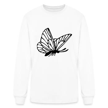 Butterfly 16 (colour) - Men's Long Sleeve T-Shirt - white - Front