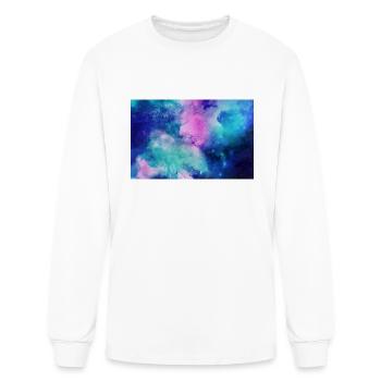 Watercolor Universe - Men's Long Sleeve T-Shirt - white - Front