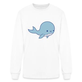 Clipart bébé baleine - T-shirt à manches longues Homme - blanc - Devant